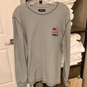 Polo by Ralph Lauren Gray Long Sleeve Tee